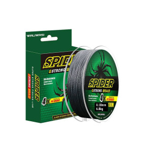 Ліски, шнури, повідці Лески, шнуры, поводки ^/--/^ Шнур плетений Spider G-Strong 4 /--/ X PE Braid 0,18 /--/ mm/6,8 /--/ kg grey 100 /--/ м ^_^^^ Шнур плетён Spider G-Strong 4 /--/ X PE Braid 0,18 /--/ mm/6,8 /--/ kg grey 100 /--/ м - фото фото фото