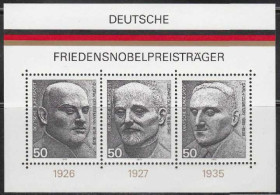 НДР, ФРН ГДР, ФРГ ^/--/^ Германия 1975 ЛАУРЕАТЫ НОБЕЛЕВСКАЯ ПРЕМИЯ НОБЕЛЬ УЧЁНЫЕ ЗНАМЕНИТОСТИ Mi.871-873 Bl.11** MNH $2.34 ^_^^^ Німеччина 1975 ЛАУРЕАТЫ НОБЕЛЕВСКАЯ ПРЕМІЯ НОБЕЛЬ УЧНІ ЗНАМЕНІТОСТІ Mi.871-873 Bl.11** MNH - фото фото фото