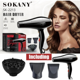 Фени Фены ^/--/^ Фен для волосся SOKANY SK-2213 з насадками ^_^^^ Фэн для волос SOKANY SK-2213 с насадками - фото фото фото