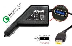 Адаптери живлення Адаптеры питания ^/--/^ Блок питания для ноутбука Lenovo 20 /--/ v 4.5 /--/ a 90 /--/ w Square tip 11.0 /--/ x /--/ 4.5 /--/ mm (+pin) (Kolega-Power (Авто)) 12  - фото фото фото