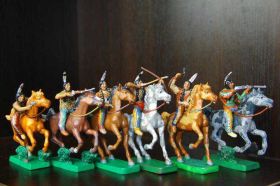 Фігурки, солдатики Фигурки, солдатики ^/--/^ индейцы апачи на конях TSSD  55-60 /--/ мм    (цветные) ^_^^^ індіанці апачі на конях TSSD 55-60 /--/ мм (кольорові) - фото фото фото