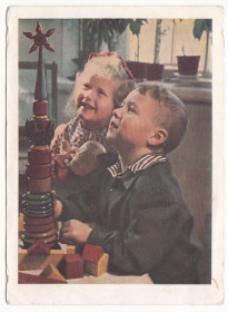 СРСР СССР ^/--/^ Юные строители 1954 Уткин P /--/ 8 ^_^^^ Юні будівельники 1954 Уткін P /--/ 8 - фото фото фото