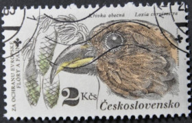 Інше Другое ^/--/^ Чехословакия Фауна Птицы Клёст-еловик 1983 ^_^^^ Чехословаччина Фауна Птахи Клест-еловик 1983 - фото фото фото