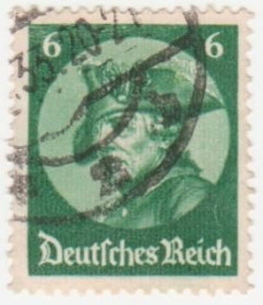Третій Рейх (-) Третий Рейх (-) ^/--/^ Германия  ( Рейх) 1933 г. №  486 гашеная ^_^^^ Німеччина (Рейх) 1933 р. No 486 гашена - фото фото фото