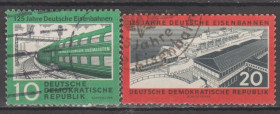 НДР, ФРН ГДР, ФРГ ^/--/^ Германия Німеччина ГДР 1960 юбилей железной дороги ^_^^^ Германия ГДР 1960 юбилей железной дороги - фото фото фото