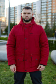 Куртки Куртки ^/--/^ Парка зимняя мужская Nike красная XXL ^_^^^ Парку зимова чоловіча Nike червона XXL - фото фото фото