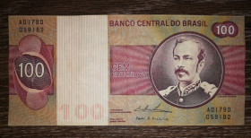 Бразилія Бразилия ^/--/^ BRAZIL Бразилия 100 крузейро 3-й тип 1974 - 1981 Подписи Simonsen, Pereira Lira. ВЗ- тип 1 Р /--/ 195 /--/ Aa (2) ^_^^^ BRAZIL Бразилія 100 крузейро 3-й тип 1974 - 1981 Підписи Simonsen, Pereira Lira. ВЗ - тип 1 Р /--/ 195 /--/ Aa (2) - фото фото фото