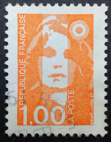 Франція Франция ^/--/^ Франция 1996 Стандарт 1.00 FR, гашеная ^_^^^ Франція 1996 Стандарт 1.00 FR, гашена - фото фото фото