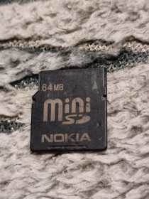 Карти пам'яті Карты памяти ^/--/^ Нерабочая карта памяти 64 мб  (не гб) nokia minisd mini sd rp-ss /--/ 064 /--/ b japan ^_^^^ Неробоча карта пам'яті 64 мб (не гб) nokia minisd mini sd rp-ss /--/ 064 /--/ b japan - фото фото фото