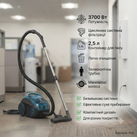 Пилососи Пылесосы ^/--/^ Пилосос Skyberg SK-0030 / Пилосос безмішковий 3700 Вт / Пилосос контейнер 2.5 л ^_^^^ Пилосос Skyberg SK-0030 / Пилосос безмесный 3700 Вт / Пилосос контейнер 2.5 л - фото фото фото