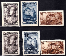 Транспорт Транспорт ^/--/^ Флот . СССР 1947 г  MNH -  зуб. + б/з - СОВЕТСКАЯ АРМИЯ - ^_^^^ СРСР 1947 MNH - зуб. + б/з - РАДЯНСЬКА АРМІЯ - - фото фото фото