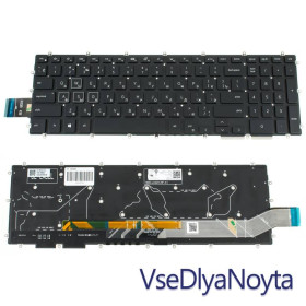 Клавіатури Клавиатуры ^/--/^ Клавиатура для ноутбука DELL (Gamming G: 3590, 5590) rus, black, без фрейма, подсветка клавиш RGB (О ^_^^^ Клавіатура для ноутбука DELL (Gamming G: 3590, 5590) rus, black, без фрейму, підсвічування клавіш RGB - фото фото фото