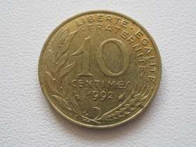 Франція Франция ^/--/^ Франция 10 сантимов 1992 года 24137 ^_^^^ Франція 10 сантимів 1992 24137 - фото фото фото