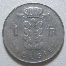 Бельгія Бельгия ^/--/^ Бельгія 1 франк 1976 року Belgie 42678 ^_^^^ Бельгия 1 франк 1976 года Belgie 42678 - фото фото фото