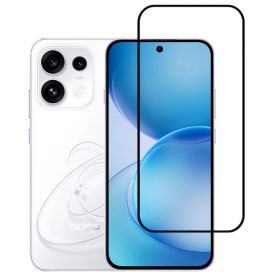 Чохли, бампера Чехлы, бампера ^/--/^ Захисне скло TDG 9 /--/ D для Oppo Reno /--/ 16 F / Reno /--/ 16 FS повна проклейка чорний - фото фото фото
