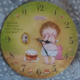 Настінні годинники Настенные часы ^/--/^ Евгения Гапчинская часы на стену большого размера ^_^^^ Євгенія Гапчинський годинник на стіну великого розміру - фото фото фото