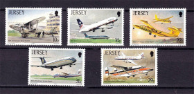 Транспорт Транспорт ^/--/^ Авиация . Джерси 1987 г  MNH - ^_^^^ Джерсі 1987 MNH - фото фото фото