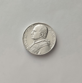 Італія і Ватикан Италия и Ватикан ^/--/^ 10 ЛИР ВАТИКАН 1931 состояние UNC серебро РЕДКАЯ!!! ^_^^^ 10 ЛІР ВАТИКАН 1931 стан UNC срібло Рідка!!! - фото фото фото