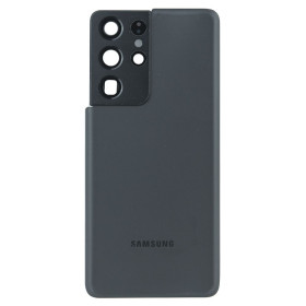 Корпуса на Samsung Корпуса на Samsung ^/--/^ Задня частина корпусу Samsung Galaxy S /--/ 21 Ultra SM-G /--/ 998 Phantom Black  (з склом камери) ^_^^^ Задняя часть корпуса Samsung Galaxy S /--/ 21 Ultra SM-G /--/ 998 Phantom Black (со стеклом камеры) - фото фото фото