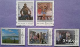 СРСР - СССР - ^/--/^ СССР 1987 искусство живопись СК 5814-5818 MNH ^_^^^ СРСР 1987 мистецтво живопис СК 5814-5818 MNH - фото фото фото