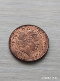 Єлизавета II (після ) Елизавета II (после ) ^/--/^ Великобританія 1 пенні 2007 /--/ р. ^_^^^ Великобритания 1 пенни 2007 /--/ г. - фото фото фото