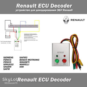 Кабелі, комплекти Кабеля, комплекты ^/--/^ Renault ECU Decoder - Устройство для декодирования ЭБУ Renault  (SIEMENS FENIX /--/ 3 FENIX /--/ 5 SIRIUS /--/ 32 SAGEM SAFIR SAFIR /--/ 2 BOSCH MOTRONIC MAGNETI MARELLI IAW) ^_^^^ Renault ECU Decoder - Пристрій для декодування ЕБУ Renault (SIEMENS FENIX /--/ 3 FENIX /--/ 5 SIRIUS /--/ 32 SAGEM SAFIR SAFIR /--/ 2 BOSCH MOTRONIC MAGNETI MARELLI IAW) - фото фото фото
