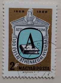 Угорщина Венгрия ^/--/^ Венгрия 1969 г - 100-летие издательства &amp;quot;Атенеум Пресс&amp;quot;, Будапешт ^_^^^ Угорщина 1969 р - 100-річчя видавництва &amp;quot;Атенеум Прес &amp;quot;, Будапешт - фото фото фото