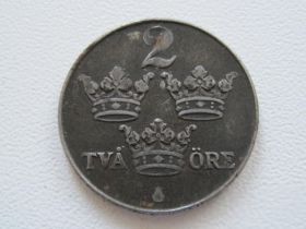 Швеція Швеция ^/--/^ Швеция 2 эре 1947 года #16580 ^_^^^ Швеція 2 ери 1947 року #16580 - фото фото фото