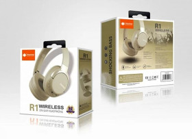 Навушники, гарнітури Наушники, гарнитуры ^/--/^ Навушники Bluetooth DEEPBASS R /--/ 1 Золоті ^_^^^ Наушники Bluetooth DEEPBASS R /--/ 1 - фото фото фото