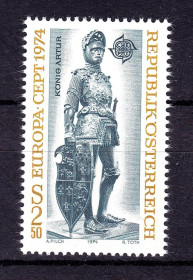Австрія Австрия ^/--/^ Австрия 1974 г MNH -  EUROPA CEPT - ^_^^^ Австрія 1974 MNH - EUROPA CEPT - фото фото фото