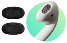 Навушники Наушники ^/--/^ Сітка захисна 6.6 /--/ x /--/ 3.6 мм AirPods 1 2 EarPods пилозахисний фільтр навушників сталева чорна ^_^^^ Сетка защитная 6.6 /--/ x /--/ 3. 6 мм AirPods 1 2 EarPods пылезащитный фильтр наушников стальная черная - фото фото фото