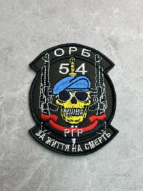 Інше Другое ^/--/^ Шеврон Украина 54-й отдельный разведывательный батальон Военная разведка № 238 ^_^^^ Шеврон Україна 54-й окремий розвідувальний батальйон Військова розвідка No 238 - фото фото фото