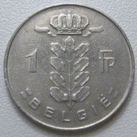 Бельгія Бельгия ^/--/^ Бельгія 1 франк 1973 року Belgie 42637 ^_^^^ Бельгия 1 франк 1973 года Belgie 42637 - фото фото фото