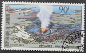 Інше Другое ^/--/^ Джибути Транспорт Авиация Вулкан Ардукоба 1979 ^_^^^ Авіація Вулкан Ардукоба 1979 - фото фото фото