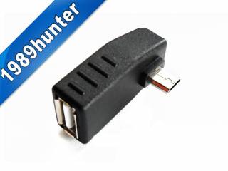 Зарядні пристрої, кабелі Зарядные устройства, кабели ^/--/^ Переходник Micro USB - USB 2.0 OTG Угловой    (0121) ^_^^^ Перехідник Micro USB - USB 2.0 OTG Кутовий (0121) - фото фото фото