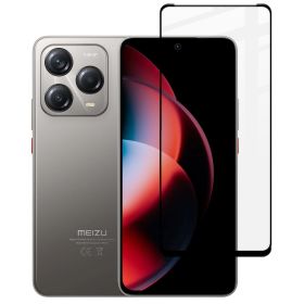 Чохли, бампера Чехлы, бампера ^/--/^ Захисне скло Fiji Premium для Meizu Note 22 4 /--/ G повне проклеювання Anti-Static чорний ^_^^^ Защитное стекло Fiji Premium для Meizu Note 22 4 /--/ G полное проклеивание Anti-Static черный - фото фото фото