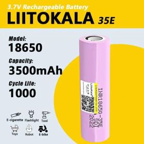 Ліхтарі, ліхтарики Фонари, фонарики ^/--/^ Аккумулятор LiitoKala 35 /--/ E 18650 3500 /--/ mAh ^_^^^ Акумулятор LiitoKala 35 /--/ E 18650 3500 /--/ mAh - фото фото фото