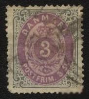 Скандинавія Скандинавия ^/--/^ Дания 1870 г..№  17 а гашеная ^_^^^ Данія 1870 р. No 17 а гашена - фото фото фото