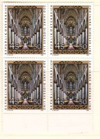 Австрія Австрия ^/--/^ ZM Австрия 1985 г MNH - квартблок ^_^^^ ZM Австрія 1985 MNH - квартблок - фото фото фото