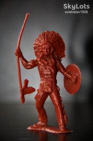 Фігурки, солдатики Фигурки, солдатики ^/--/^ индеец DOMPLAST  ФРГ ЛЮКС!! 60-65 /--/ мм ^_^^^ Індіанець DOMPLAST ФРН ЛЮКС! 60-65 мм - фото фото фото