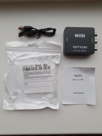 Кабелі та перехідники Кабели и переходники ^/--/^ Адаптер конвертер HDMI в AV   (RCA) ^_^^^ Адаптер конвертер HDMI в AV (RCA) - фото фото фото