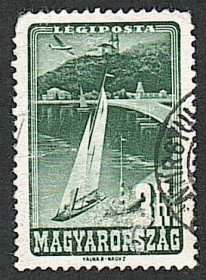 Угорщина Венгрия ^/--/^ Венгрия  (1947) Авиапочта. Туризм. Яхта ^_^^^ Угорщина (1947) Авіапошта. Туризм. Яхта - фото фото фото