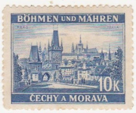 Третій Рейх (-) Третий Рейх (-) ^/--/^ Германия  (Богемия и Моравия) 1939 г. №  38 * ^_^^^ Німеччина (Богемія і Моравія) 1939 р. No 38* - фото фото фото