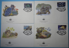 Інше Другое ^/--/^ Маршалловы Острова КПД WWF Морская Фауна Рыбы Крабы 1986 ^_^^^ Маршаллові Острови ККД WWF Морська Фауна Риби Краби 1986 - фото фото фото