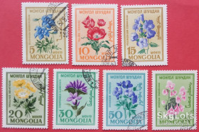 Флора Флора ^/--/^ Монголия 1960 флора цветы Mi 184-188, 190-191 ^_^^^ Монголія 1960 флора квіти Mi 184-188, 190-191 - фото фото фото