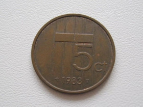 Нідерланди Нидерланды ^/--/^ Нидерланды 5 центов 1983 года 23230 ^_^^^ Нідерланди 5 центів 1983 року 23230 - фото фото фото