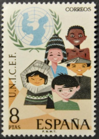 Інше Другое ^/--/^ Испания ЮНИСЕФ Дети 1971 ^_^^^ Іспанія ЮНІСЕФ Діти 1971 - фото фото фото
