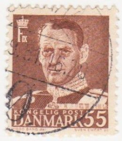 Балтійські країни Балтийские страны ^/--/^ Дания   1951 г. №  328 гашеная ^_^^^ Данія 1951 р. No 328 гашена - фото фото фото