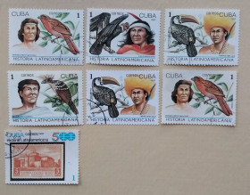 Фауна Фауна ^/--/^ Куба 1987 г -  История Латинской Америки. Птицы,   7 шт ^_^^^ Куба 1987 - Історія Латинської Америки. Птахи, 7 шт - фото фото фото