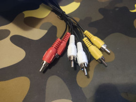 Кабелі та перехідники Кабели и переходники ^/--/^ Кабель RCA-RCA тюльпаны 0.8 м ^_^^^ Кабель RCA-RCA тюльпани 0.8 м - фото фото фото
